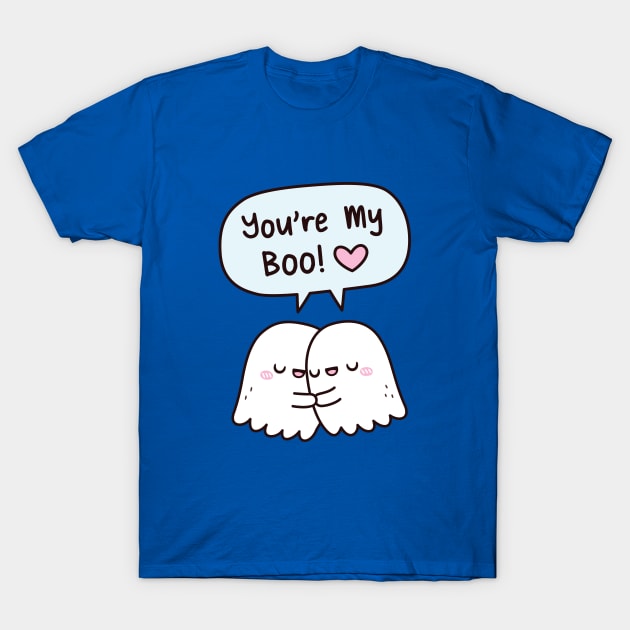 Cute Hugging Ghosts You're My Boo BFF T-Shirt by rustydoodle